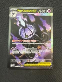 English Pokemon TCG Mega Chandelure ex Pitch Black SIR 115/084 NM - Image 1