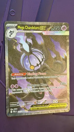 Mega Chandelure ex Pitch Black SIR 115/084 NM English Pokemon TCG - Image 4
