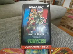 Magic The Gathering Commander Deck Turtle Power TEENAGE MUTANT NINJA TURTLES !!! - Image 1