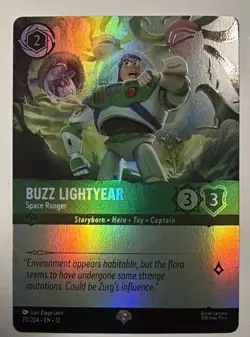 Buzz Lightyear Space Ranger 211/204 Epic Holo X2 Wilds Unknown Disney Lorcana NM - Image 3