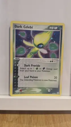 Pokemon Dark Celebi 4/101 Holo Rare EX Hidden Legends 2004 Vintage Card - Image 1