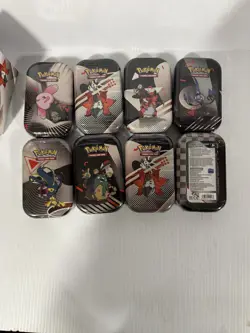 POKEMON TCG: BLACK BOLT & WHITE FLARE UNOVA MINI TIN DISPLAY (8 TINS) - Image 2