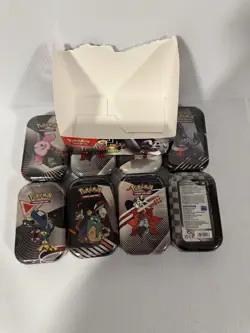 POKEMON TCG: BLACK BOLT & WHITE FLARE UNOVA MINI TIN DISPLAY (8 TINS) - Image 3