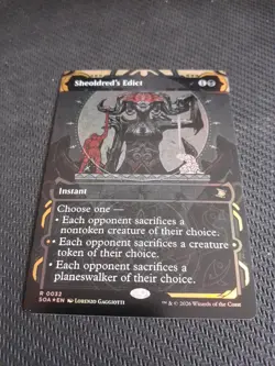 MTG Secrets Of Strixhaven Sheoldreds Edict Borderless Foil - Image 1