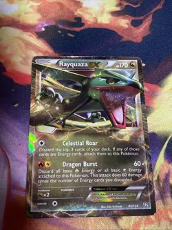 Rayquaza EX 85/124 Dragons Exalted Holo Ultra Rare Pokemon TCG Card - Image 2
