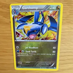 GARCHOMP 91/124 POKEMON CARD (DRAGONS EXALTED SET) CRACKED HOLO DECK EXCLUSIVE - Image 1