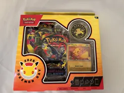 Pokemon Day 2026 Collection Box | Pikachu Promo + 3 Booster Packs | Sealed - Image 1