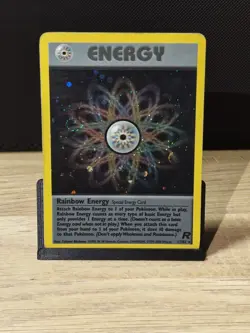 Pokemon TCG Rainbow Energy 17/82 Team Rocket Holo Rare English 2000 WotC - Image 1