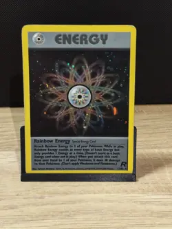 Pokemon TCG Rainbow Energy 17/82 Team Rocket Holo Rare English 2000 WotC - Image 4