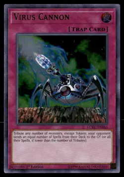 Virus Cannon Legendary Collection Kaiba LCKC-EN056 Ultra Rare Yugioh LP - Image 1