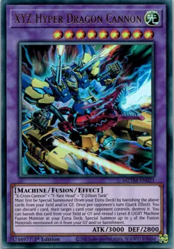 Yugioh XYZ-Hyper Dragon Cannon MZTM-EN021 1st Edition Ultra Rare NM - Image 1