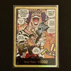 DON!! Card - The Time of Battle Alternate Art Gold Foil - One Piece CCG - Image 1