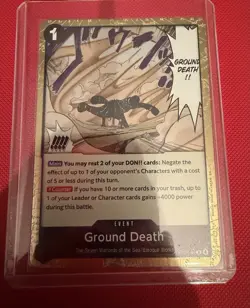 Bandai One Piece Card Game Ground Death OP14-096 Seven Warlords Rare Foil - Image 1