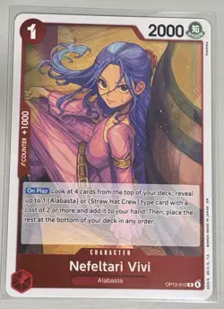Nefeltari Vivi OP13-012 R One Piece Carrying On His Will Foil Card - Image 1