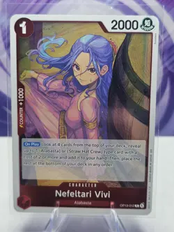 Nefeltari Vivi OP13-012 R One Piece Carrying On His Will Foil Card NM - Image 1