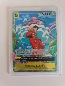One Piece Monkey.D.Luffy OP07-109 Super Rare Card Game English TCG CCG - Image 1