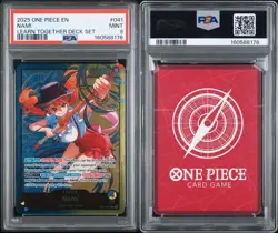 2025 Nami OP11-041 Learn Together Deck Set Alternate Art Leader PSA Mint 9 - Image 1