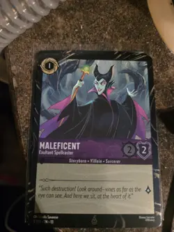 IN HAND Disney Lorcana Maleficent Attack Of The Vine 4/DIS EN 13 Promo Card - Image 1