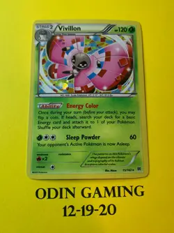 Vivillon 15/162 - Rare Holo Promo Pokemon Card - BREAKthrough Set - NM - Image 1