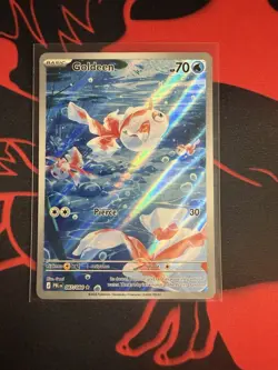 Pokemon TCG 087/084 Goldeen Illustration Rare Pitch Black | Near Mint! - Image 1
