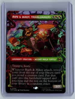 Raph & Mikey, Troublemakers (Showcase) Teenage Mutant Ninja Turtles Foil #250 - Image 1