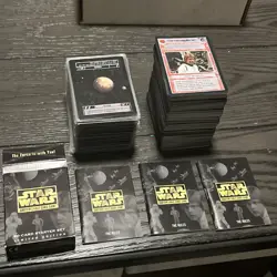 Star Wars CCG 1995 Premiere Limited black Border 450+ Card Lot With Extras - Image 1