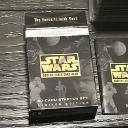 Star Wars CCG 1995 Premiere Limited black Border 450+ Card Lot With Extras - Image 2