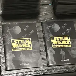 Star Wars CCG 1995 Premiere Limited black Border 450+ Card Lot With Extras - Image 3