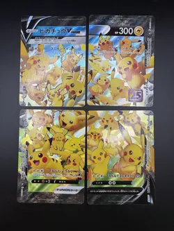 Pokemon TCG Pikachu V-Union RRR 025-028/028 Holo Card Japanese 25th Celebration - Image 1