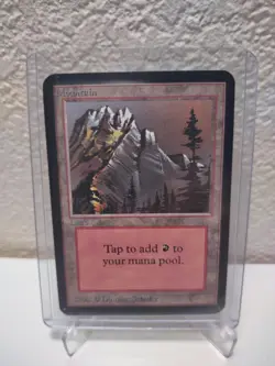 Magic the Gathering Mountain Land Card - Image 1
