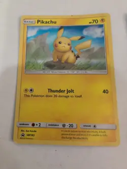 Pikachu - SM183 Holo Promo Sun & Moon Promo Pokemon + 28/73 2017 Card - Image 2
