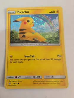 Pikachu - SM183 Holo Promo Sun & Moon Promo Pokemon + 28/73 2017 Card - Image 3