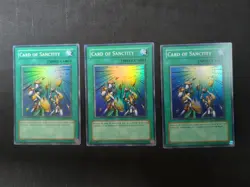 3x - Card of Sanctity - TLM-EN037 - Super Rare - LP - Image 1