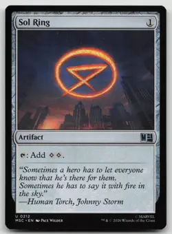 Sol Ring (0212) 212 Commander: Marvel Super Heroes Magic: The Gathering NM - Image 1