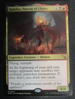 Rakdos, Patron of Chaos Murders at Karlov Manor MKM Regular #224 Magic MTG - Image 1