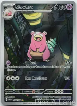 Slowbro 090/084 Illustration Rare Pitch Black Pokemon Holo Near Mint - Image 1