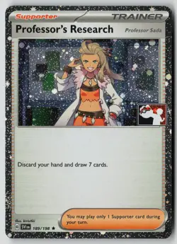 Pokemon TCG Prize Pack Series Cards #189/198 Professor's Research - Image 1