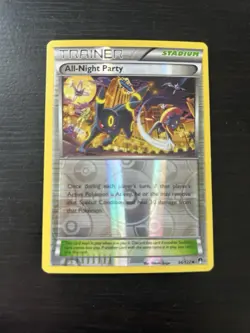 Pokemon TCG All Night Party XY Breakpoint 96/122 Reverse Holo Umbreon cameo - Image 1