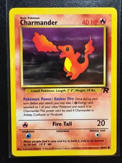 Charmander 50/82 Common Team Rocket Pokemon Unlimited Near Mint - Image 1