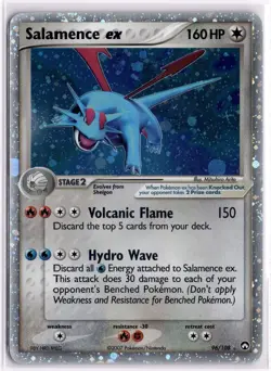 Salamence ex 96/108 Holo EX Rare Power Keepers Pokemon Holo Lightly Played - Image 1