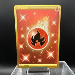 The Pokemon Company Fire Energy 284/264 Fusion Strike Secret Rare Holo EN - Image 1