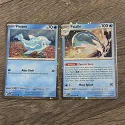 Palafin 060/167 Finizen 059/167 Pokemon Cosmo Holo Promo Set NM - Image 1