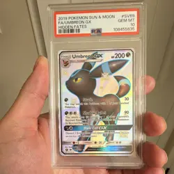 Pokemon Umbreon GX SV69/SV94 PSA 10 Hidden Fates Shiny Vault Full Art Holo - Image 1