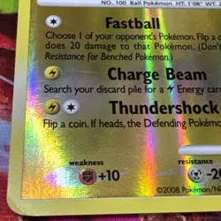 Pokemon TCG Voltorb (Shiny) SH3 Stormfront Reverse Holo Rare English 2008 - Image 5
