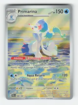 Primarina 088/084 Illustration Rare Pitch Black Pokemon Holo Near Mint - Image 1
