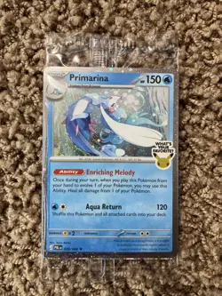 Pokemon TCG Primarina 020/084 Pitch Black Sealed Promo Barnes & Noble Rare Holo - Image 1