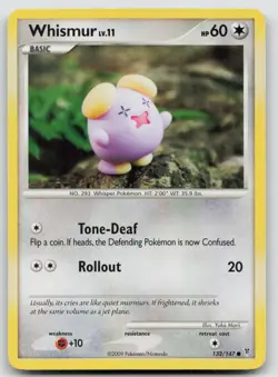 Whismur 132/147 Supreme Victors Yuka Morii Pokemon LP D92 - Image 1