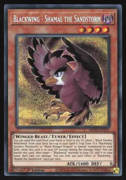 Blackwing - Shamal the Sandstorm - MP23-EN153 - Prismatic Secret Rare - Yugioh - Image 1