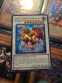 Yu-Gi-Oh 1st Edition Life Stream Dragon EXVC-EN038 Ultra Rare - Image 1