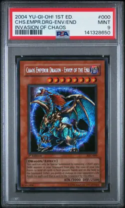 2004 1ST ED #000 CHAOS EMPEROR DRAGON - ENVOY OF THE END PSA 9 - Image 1